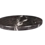 Black Marble Round Serving Board