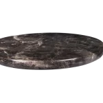 Black Marble Round Serving Board