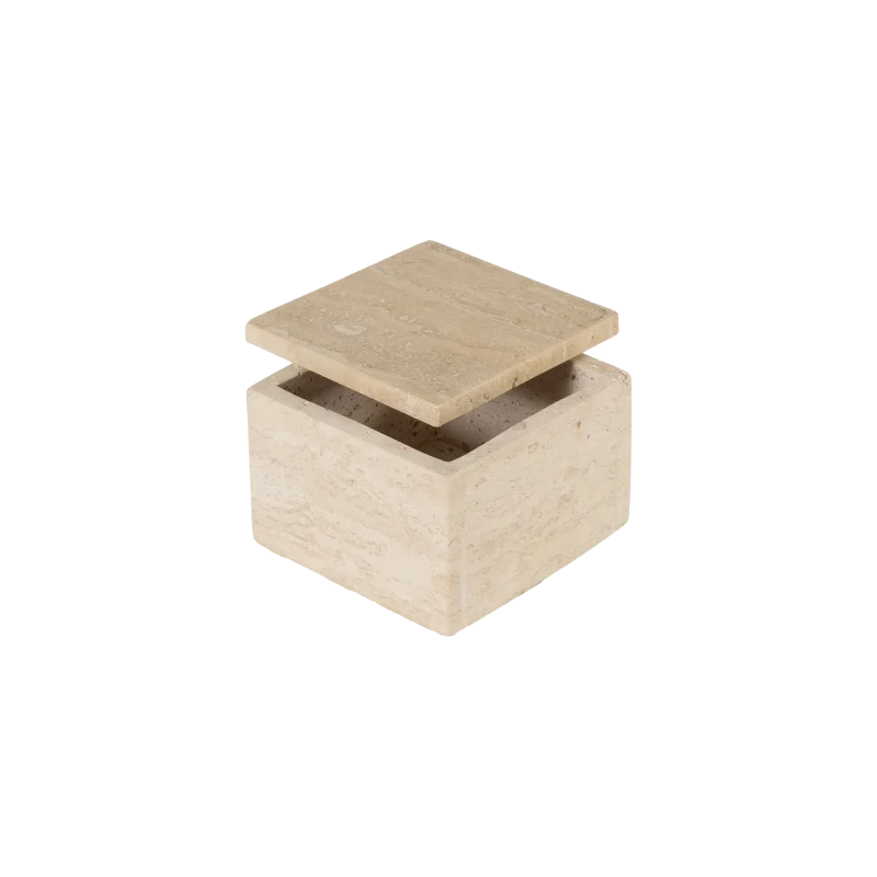 Travertine Box With Lid