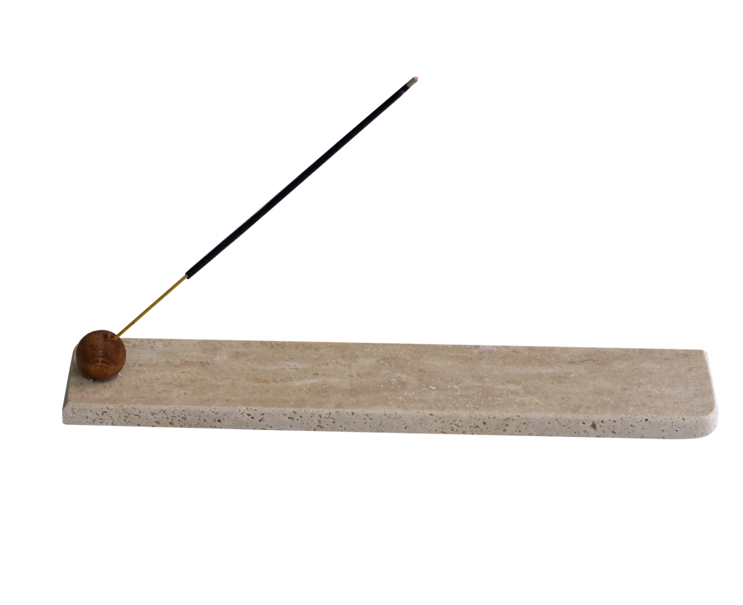 Travertine Long Incense Holder