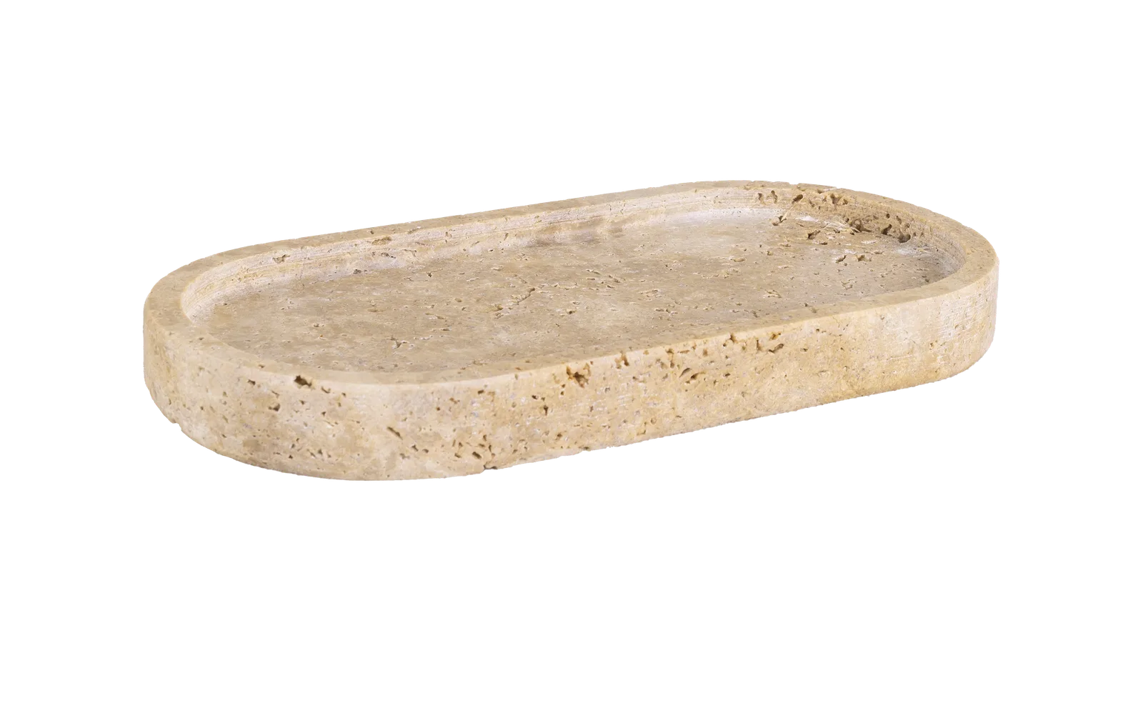 Travertine Oval Tray
