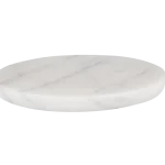 White Marble Round Serving Board