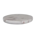 White Marble Round Serving Board