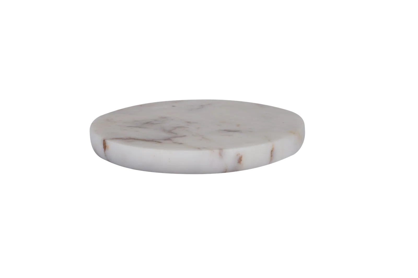 White Marble Round Serving Board