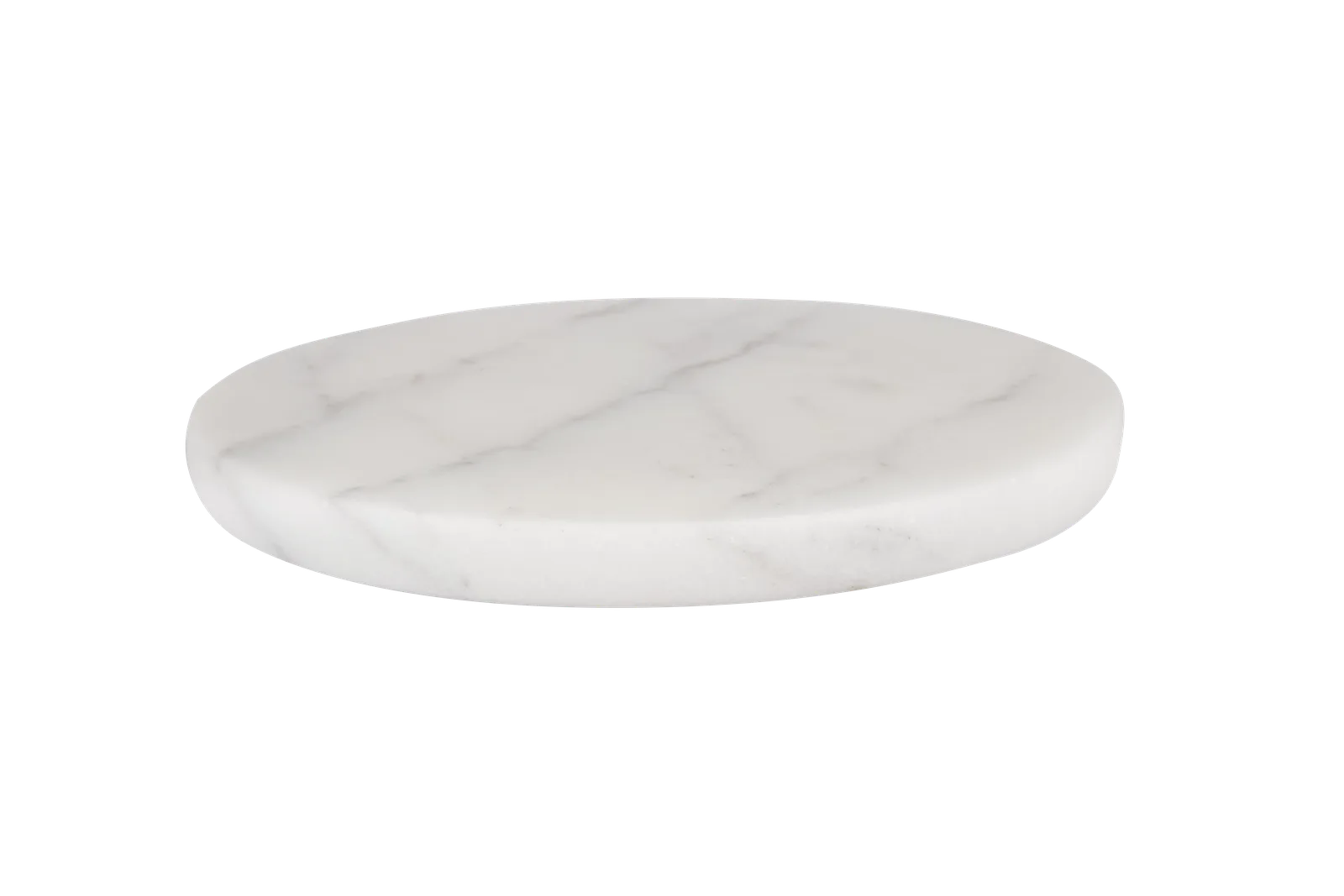 White Marble Round Serving Board