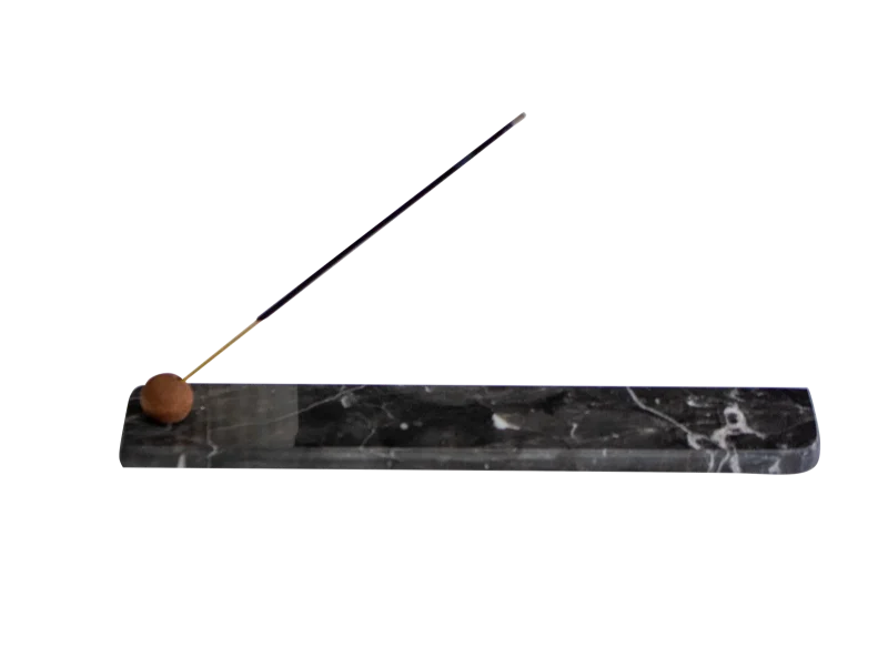 Black Marble Long Incense Holder