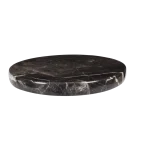 Black Marble Round Serving Board