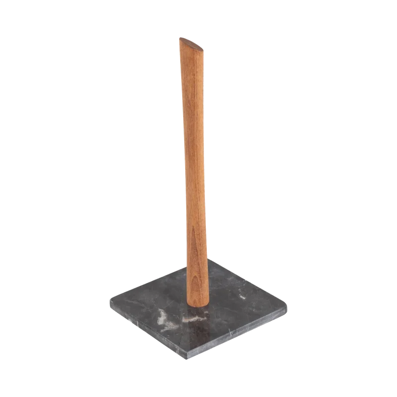 Square Base Black Marble Paper Towel Holder