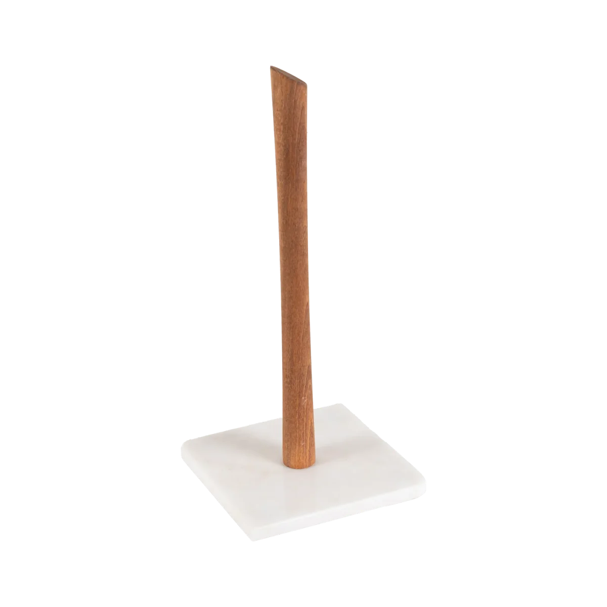 Square Base White Marble Paper Towel Holder