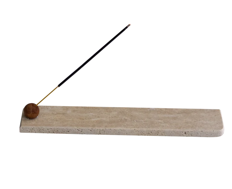 Travertine Long Incense Holder