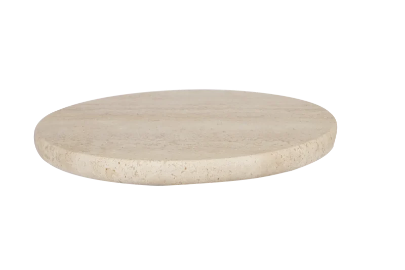 Travertine Round Serving Board