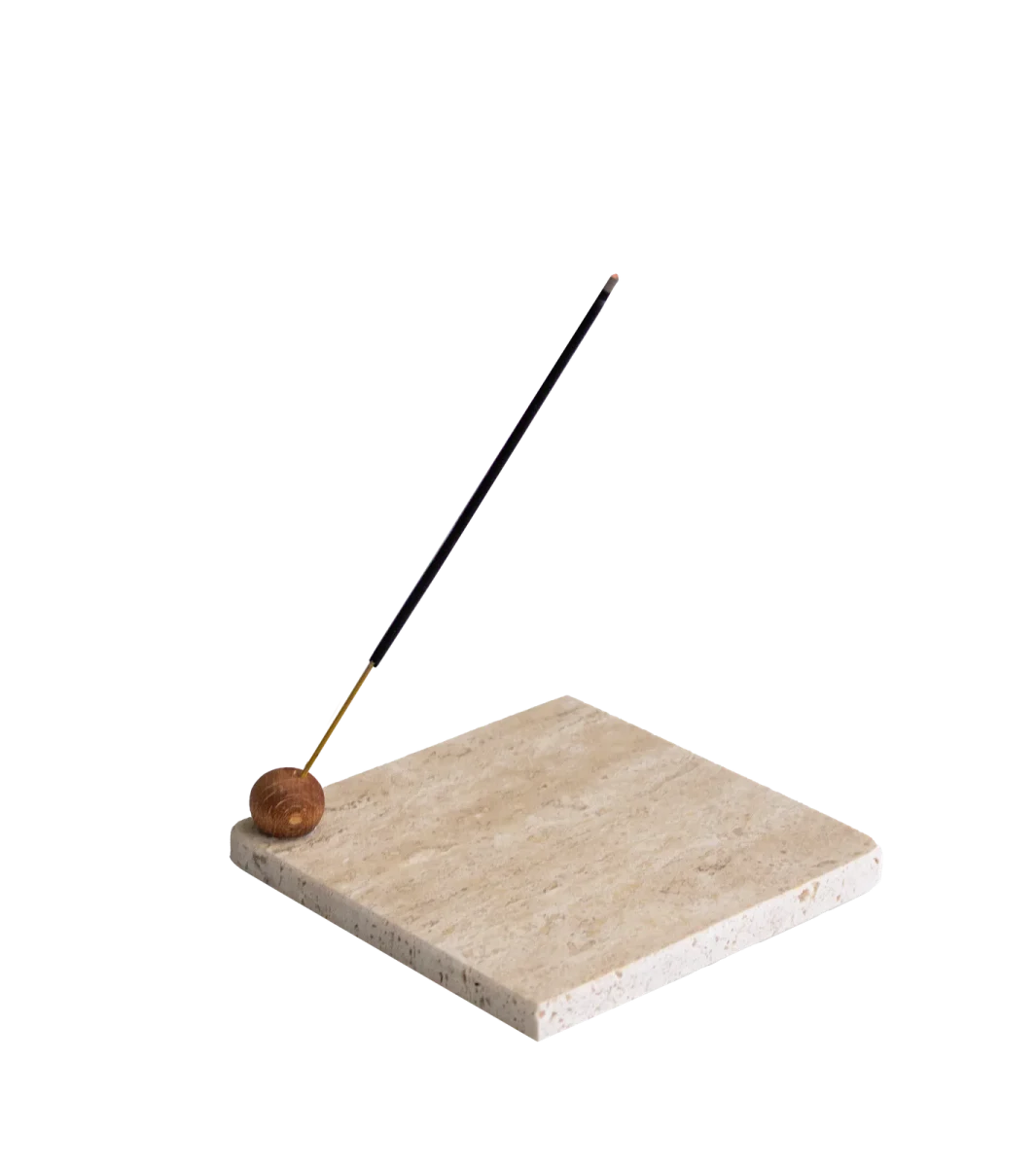 Travertine Square Incense Holder