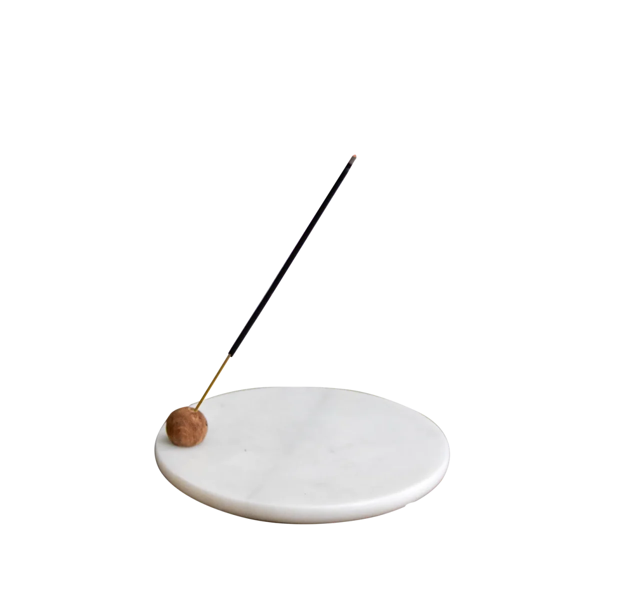 White Marble Round Incense Holder